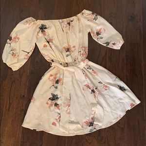 Off the shoulder floral dress